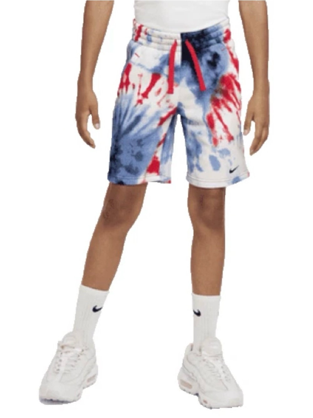 Nike Boys’ Sportswear Club Youth Tie-Dye Casual Active Shorts youth medium
